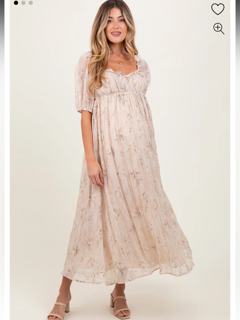PINK BLUSH MATERNITY DRESS